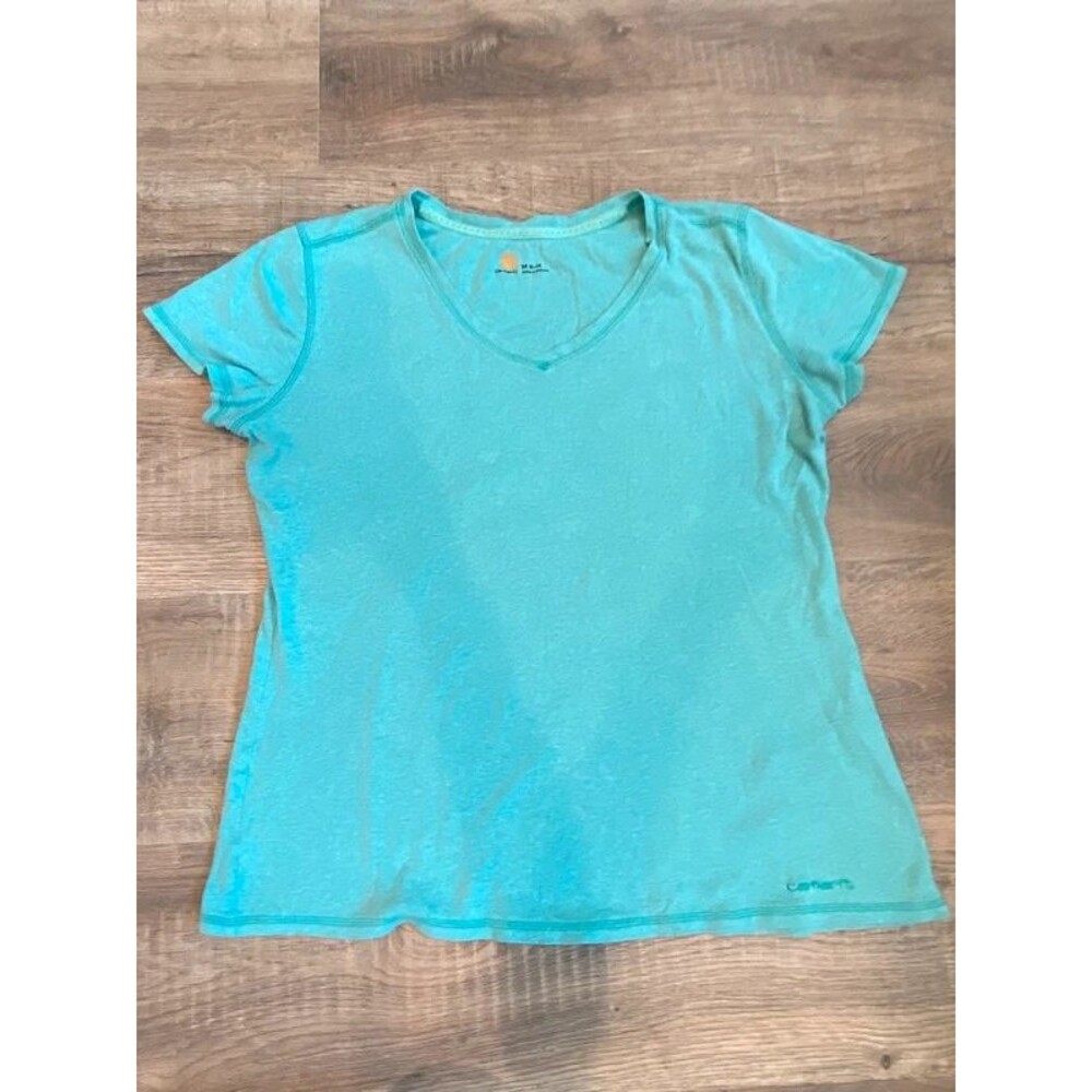Womens Carhartt Tee Blue Short Sleeve Basic Layers